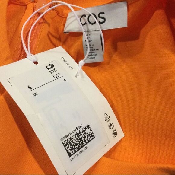 COS Cathered Orange Dress - Picture 9 of 9